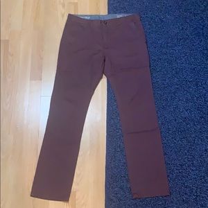 [32x32 Skinny] NWOT Bullhead Maroon Chino